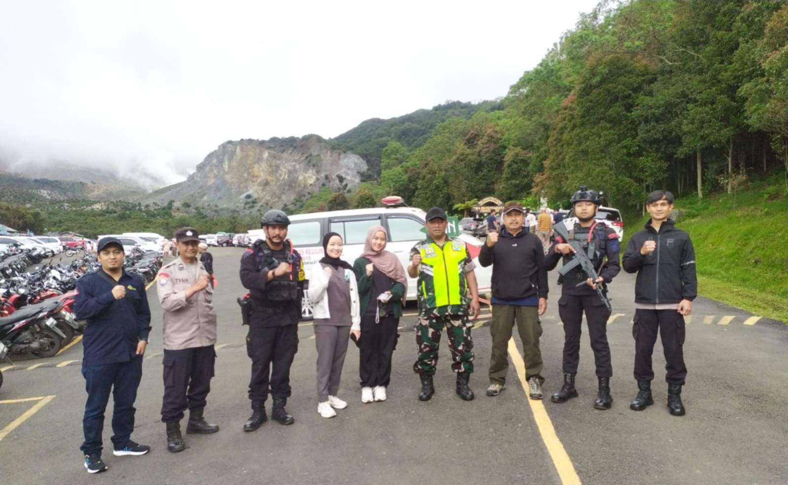 Polsek Cisurupan Intensifkan Monitoring Wisata Papandayan